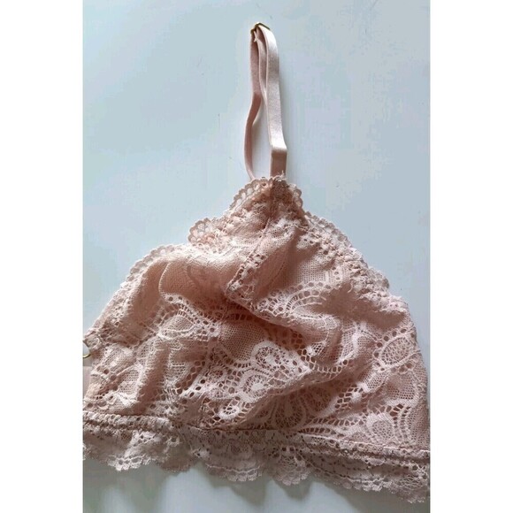 Aerie Wireless Triangle Bralette Bra Size Large Lacey Adjustable Fairy Soft Girl - Picture 8 of 8